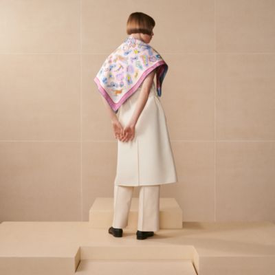 Caracteristick double face scarf 90 | Hermès Mainland China